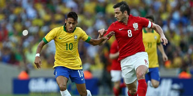 Highlights Friendly: Brasil 2-2 Inggris