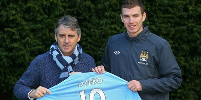 Mancini: Dzeko Bisa Cetak 30 Gol di Serie A