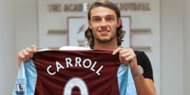 West Ham Resmi Dapatkan Andy Carroll 