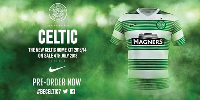 Detail Jersey: Celtic Home 2013-2014