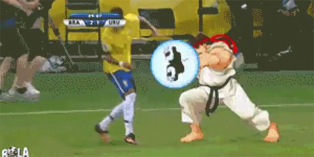 Aksi Teatrikal Neymar Diparodikan Dengan Game Street Fighter 2 Aksi Teatrikal Neymar Diparodikan Dengan Game Street Fighter 2