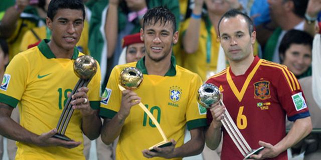 Neymar Raih Golden Ball Piala Konfederasi 2013