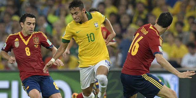 Momen Kunci Brasil vs Spanyol Dalam Animasi GIF