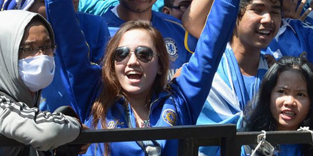 Ratusan Fans Chelsea Menanti The Blues di GBK Ratusan Fans Chelsea Menanti The Blues di GBK