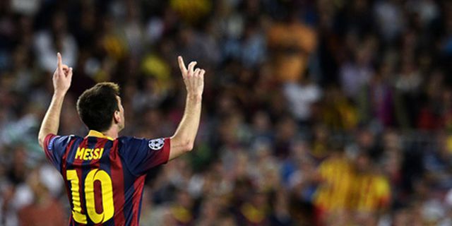 Hat-trick Ke-4 Messi di Liga Champions