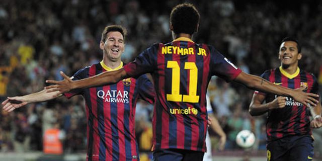 Cetak Gol Perdana La Liga, Neymar Sanjung Messi