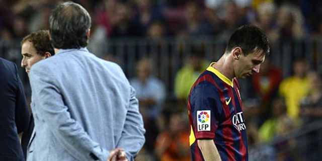 Messi Bantah Tudingan Marah Karena Diganti