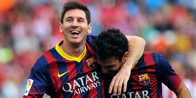 SMS Messi Singkirkan Ibra Dari Camp Nou