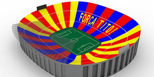 El Clasico, Barca Siapkan Mozaik Khusus di Camp Nou