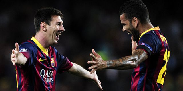 Dani Alves: Cedera Messi Sulit Diterima