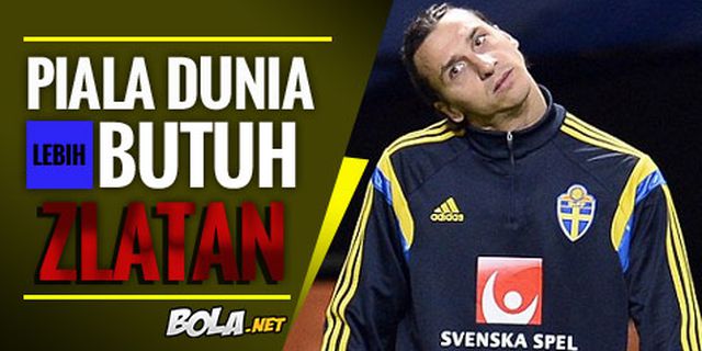 Zlatan: Piala Dunia Lebih Butuh Zlatan Ketimbang CR7'