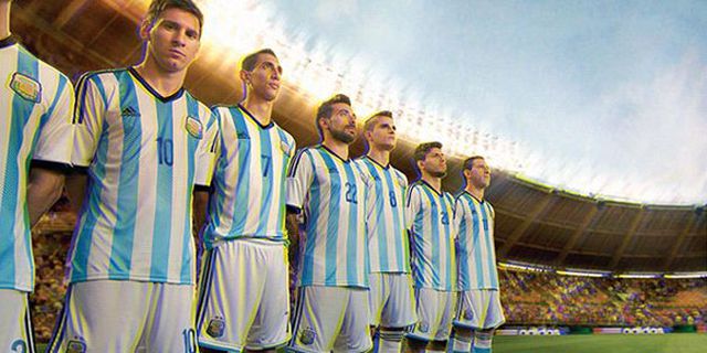 Detail Jersey: Argentina Piala Dunia 2014