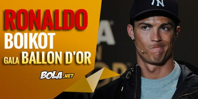 Ronaldo Akan Absen Dalam Gala Ballon d'Or