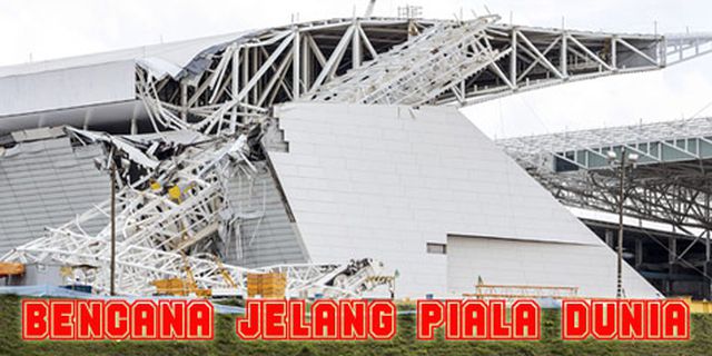 Stadion Pembuka Piala Dunia Brasil Ambruk