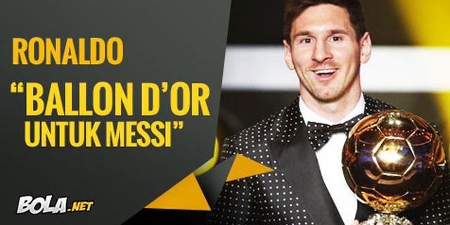 Ronaldo: Messi Akan Raih Ballon d'Or Kelimanya