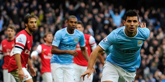 Pellegrini: Aguero Absen Selama Satu Bulan