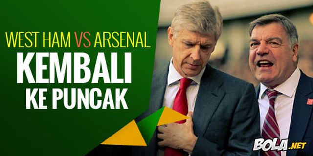 Preview: West Ham vs Arsenal, Balik ke Puncak