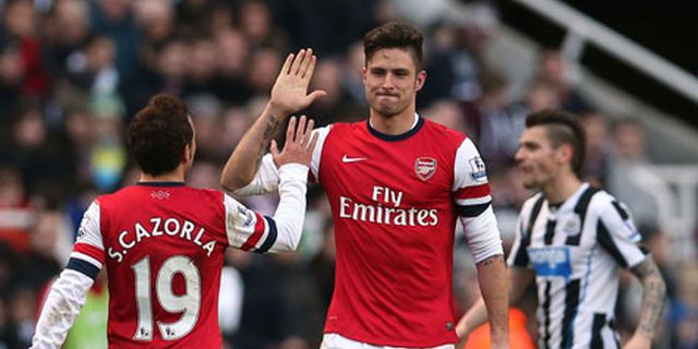 Review: Newcastle United vs Arsenal, Giroud Benamkan Tuan Rumah