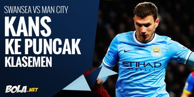 Preview: Swansea vs Man City, Incar Kans ke Puncak