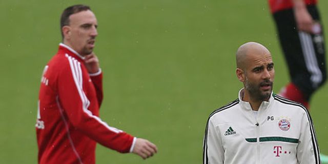 Guardiola: Hadapi Ronaldo dengan Senyuman, Ribery