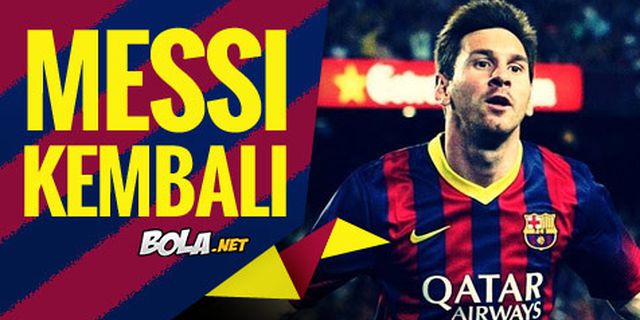 Skuat Barca; Messi Kembali!