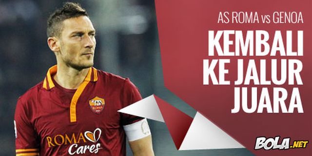 Preview: AS Roma vs Genoa, Kembali ke Jalur Juara