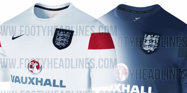 Bocoran Jersey Prematch Inggris Piala Dunia 2014