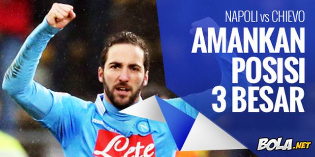 Preview: Napoli vs Chievo, Amankan Tiga Besar