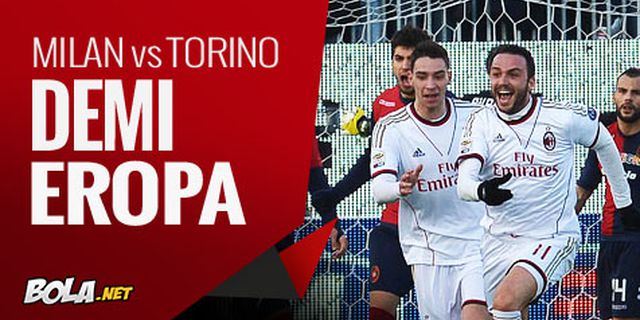 Preview: Milan vs Torino, Demi Eropa 