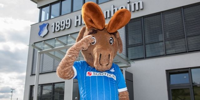 Tersandung Papan Reklame, Kepala Maskot Hoffenheim Copot Tersandung Papan Reklame, Kepala Maskot Hoffenheim Copot