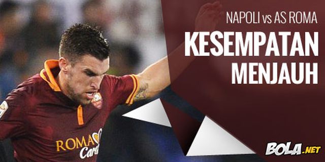 Preview: Napoli vs AS Roma, Kesempatan Menjauh