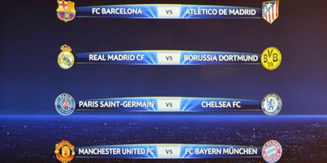 Reaksi Klub Atas Hasil Drawing Perempat Final UCL