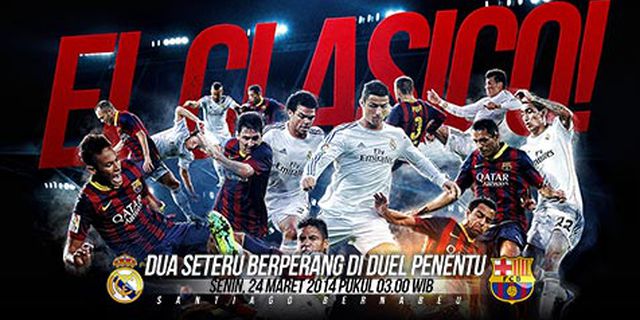 Inilah Susunan Pemain Real Madrid vs Barcelona FC