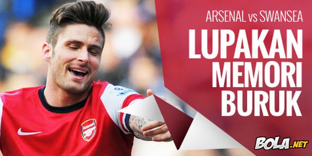 Preview: Arsenal vs Swansea, Lupakan Memori Buruk