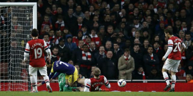 Review: Flamini Bunuh Diri, Arsenal Hanya Bisa Seri