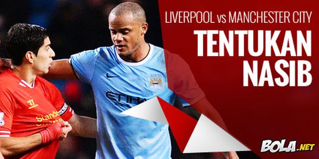 Preview: Liverpool vs Man City, Duel Penentu Nasib