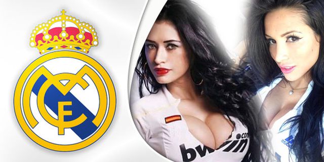 Dua Latina Seksi Penggemar Fanatik Real Madrid