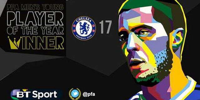 Hazard Menangkan PFA Young Player of the Year