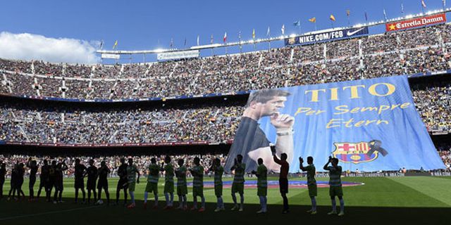 Emosional, Camp Nou Lepas Tito Vilanova 