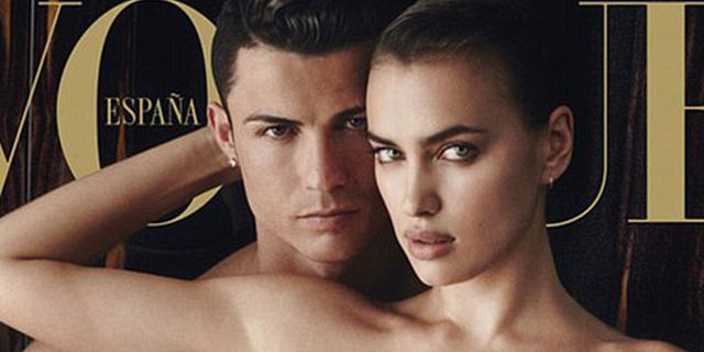 Ronaldo Berpose Bugil untuk Irina di Vogue