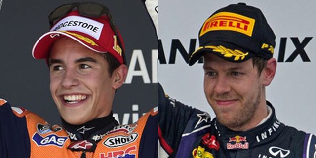 Marc Marquez Ingin Jajal Mobil F1 Sebastian Vettel