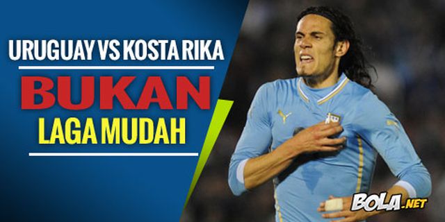 Preview: Uruguay vs Kosta Rika, Bukan Laga Mudah