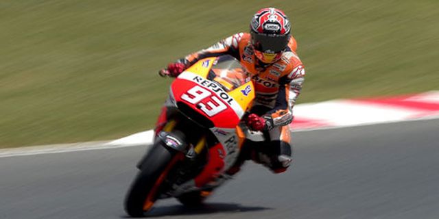 Marquez Senang Lagi-Lagi Sengit Lawan Rossi-Pedrosa