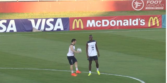 Video: Duel Olah Bola Pogba vs Valbuena di Sesi Latihan Prancis