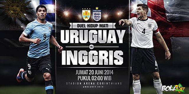 'Inggris Bisa Kalahkan Uruguay'