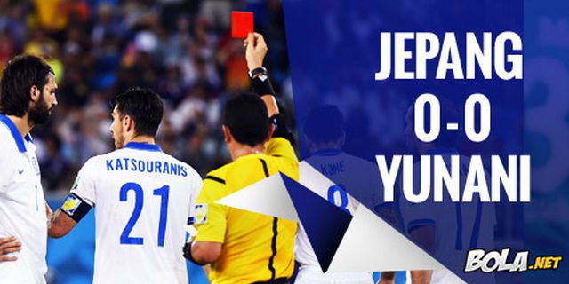 Review: Jepang Gagal Taklukkan 10 Pemain Yunani