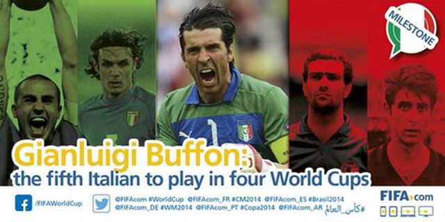 Buffon Sejajar Rivera, Bergomi, Maldini & Cannavaro