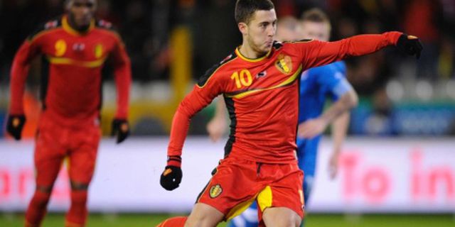 Pemain Belgia Minta Wasit Lindungi Hazard