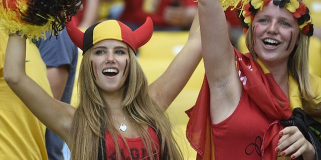Galeri Suporter: Belgia vs Rusia