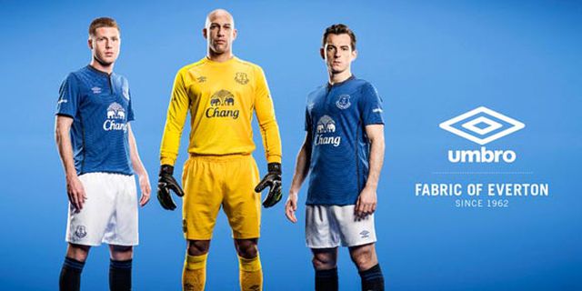 Detail Jersey Home Everton 2014-15